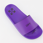 Sapatos abertos Claquettes Off Stamp Off-White Roxo Femme