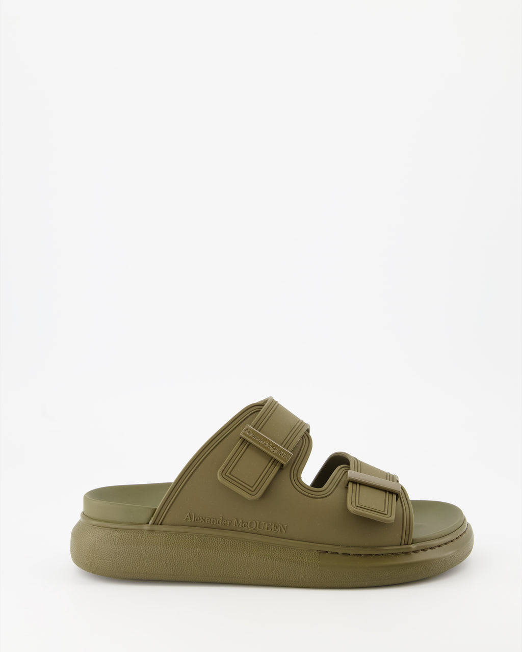 Zapatos abiertos Claquettes oversize Alexander McQueen Verde Homme