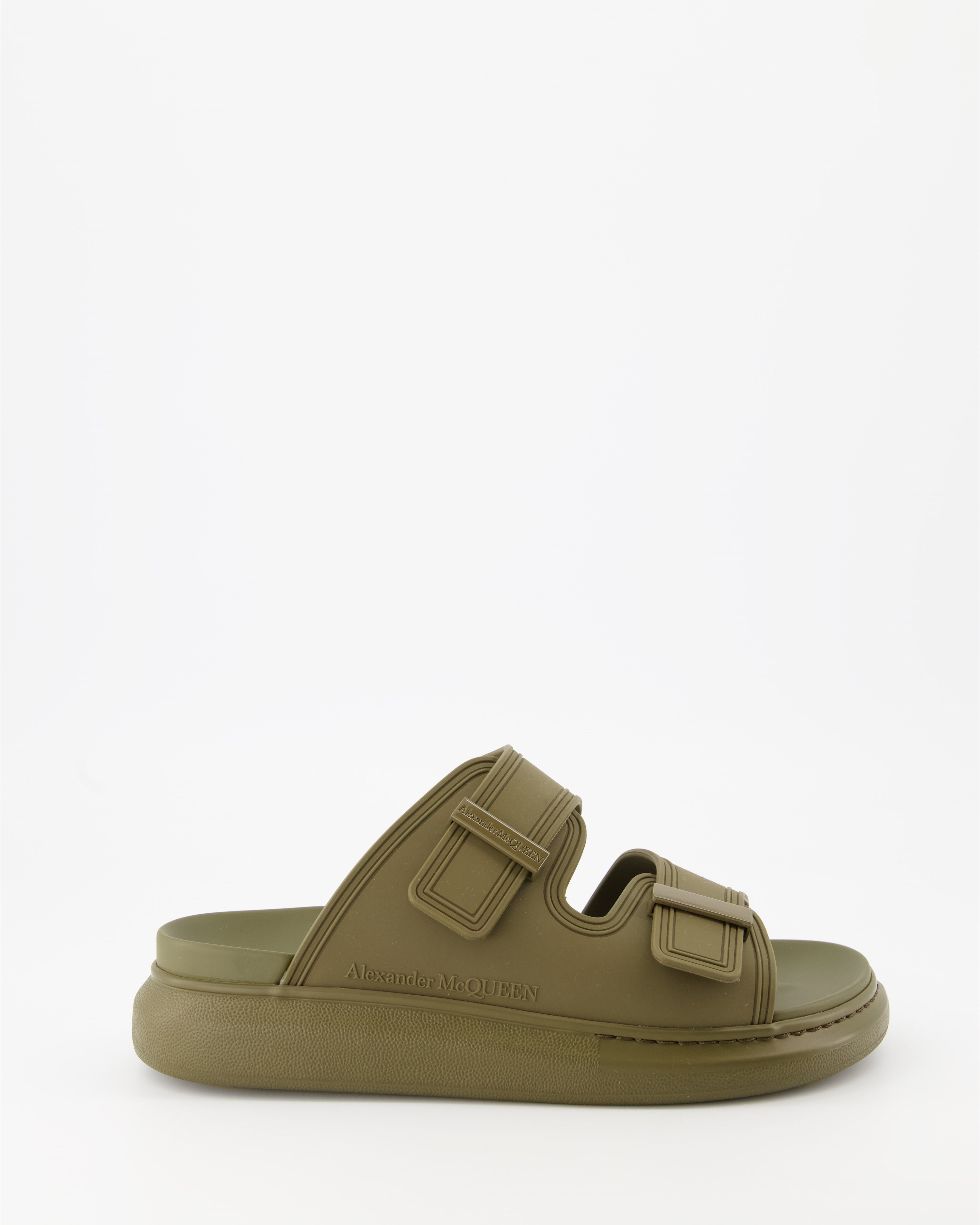 Sapatos abertos Claquettes oversize Alexander McQueen Verde Homme