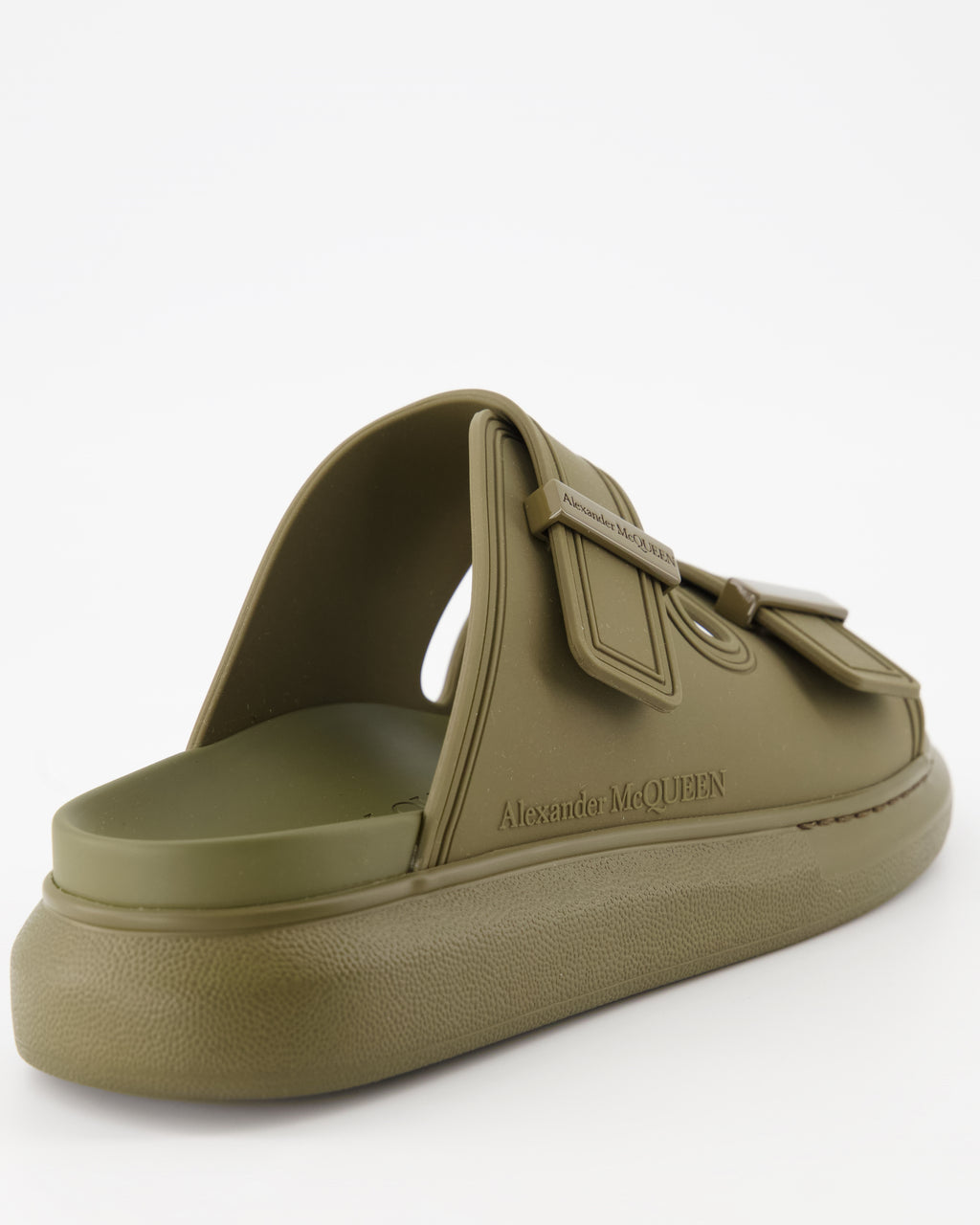 Zapatos abiertos Claquettes oversize Alexander McQueen Verde Homme