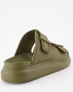 Zapatos abiertos Claquettes oversize Alexander McQueen Verde Homme