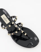 Sapatos abertos Claquettes Rockstud Valentino Garavani Preto Femme