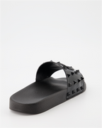 Sapatos sociais Claquettes Summer VLogo en caoutchouc kaki Valentino Garavani Preto Homme