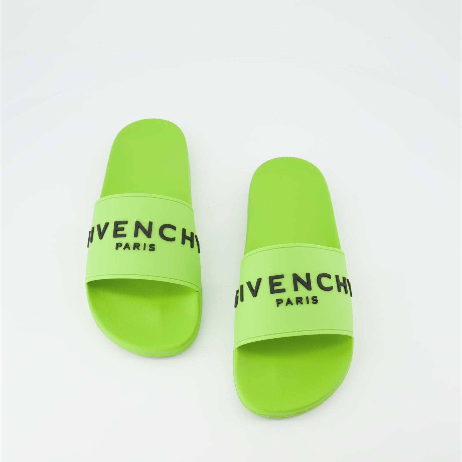 Offene schuhe Claquettes à logo Givenchy Grün Homme