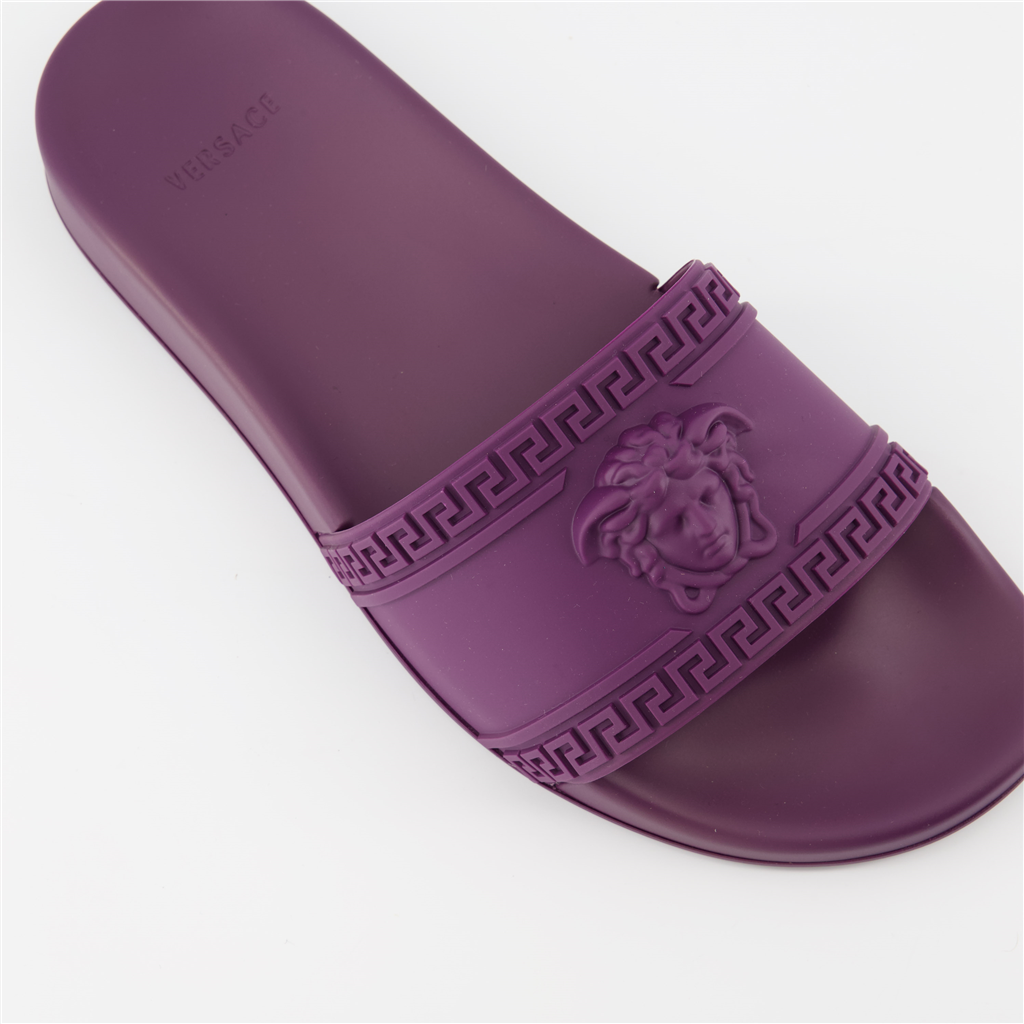 Sapatos abertos Claquettes Medusa Versace Roxo Homme