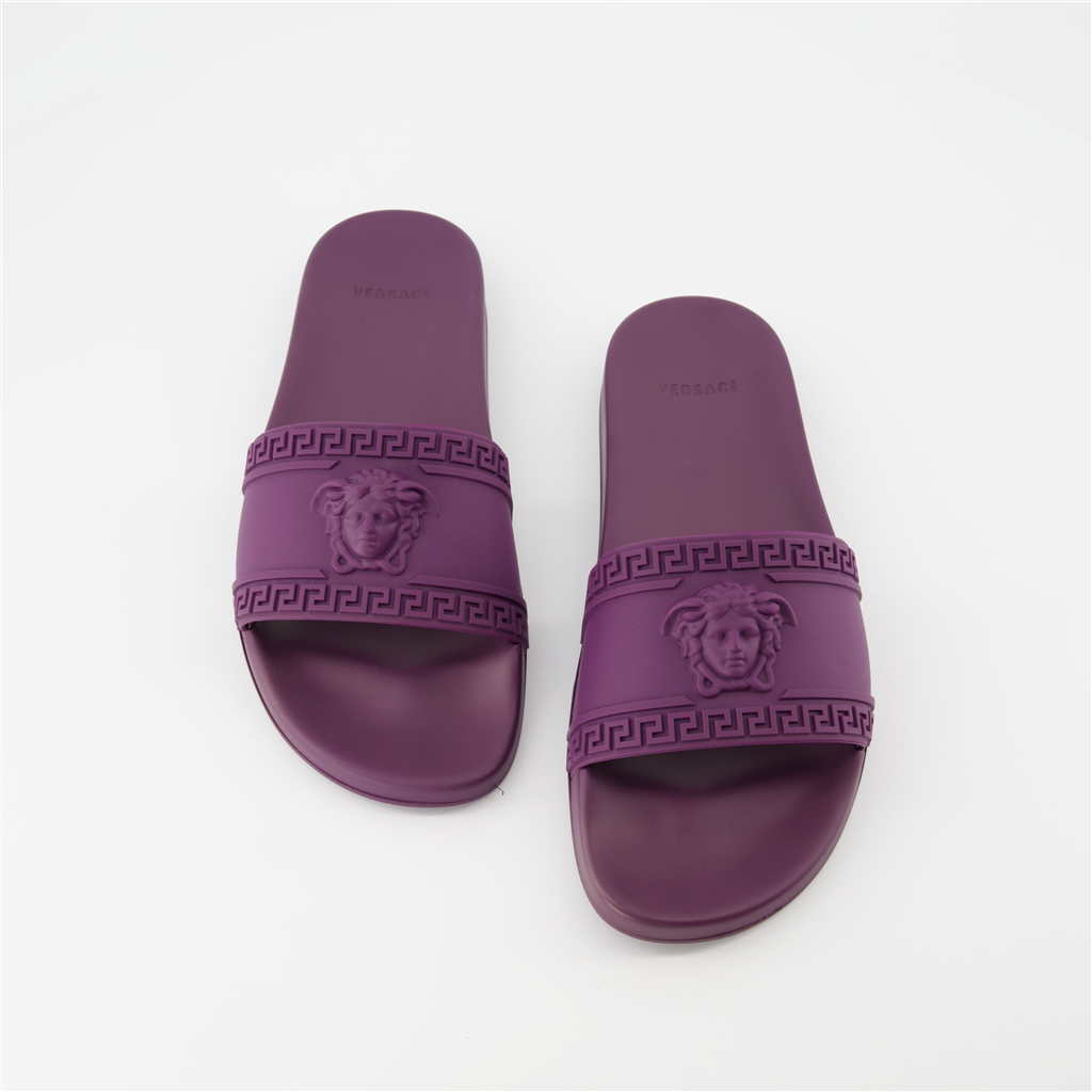 Sapatos abertos Claquettes Medusa Versace Roxo Homme