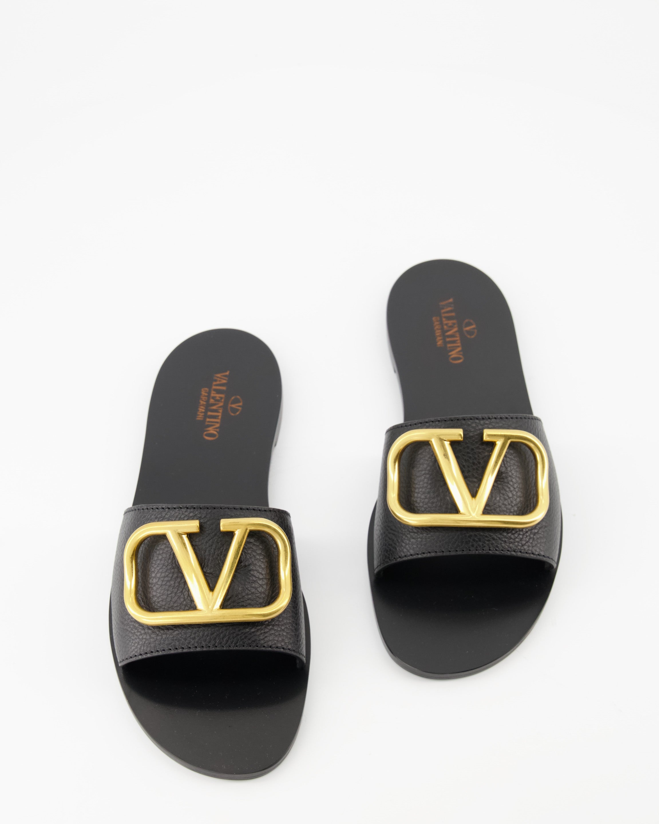 Sapatos abertos Claquettes VLogo Valentino Garavani Preto Femme