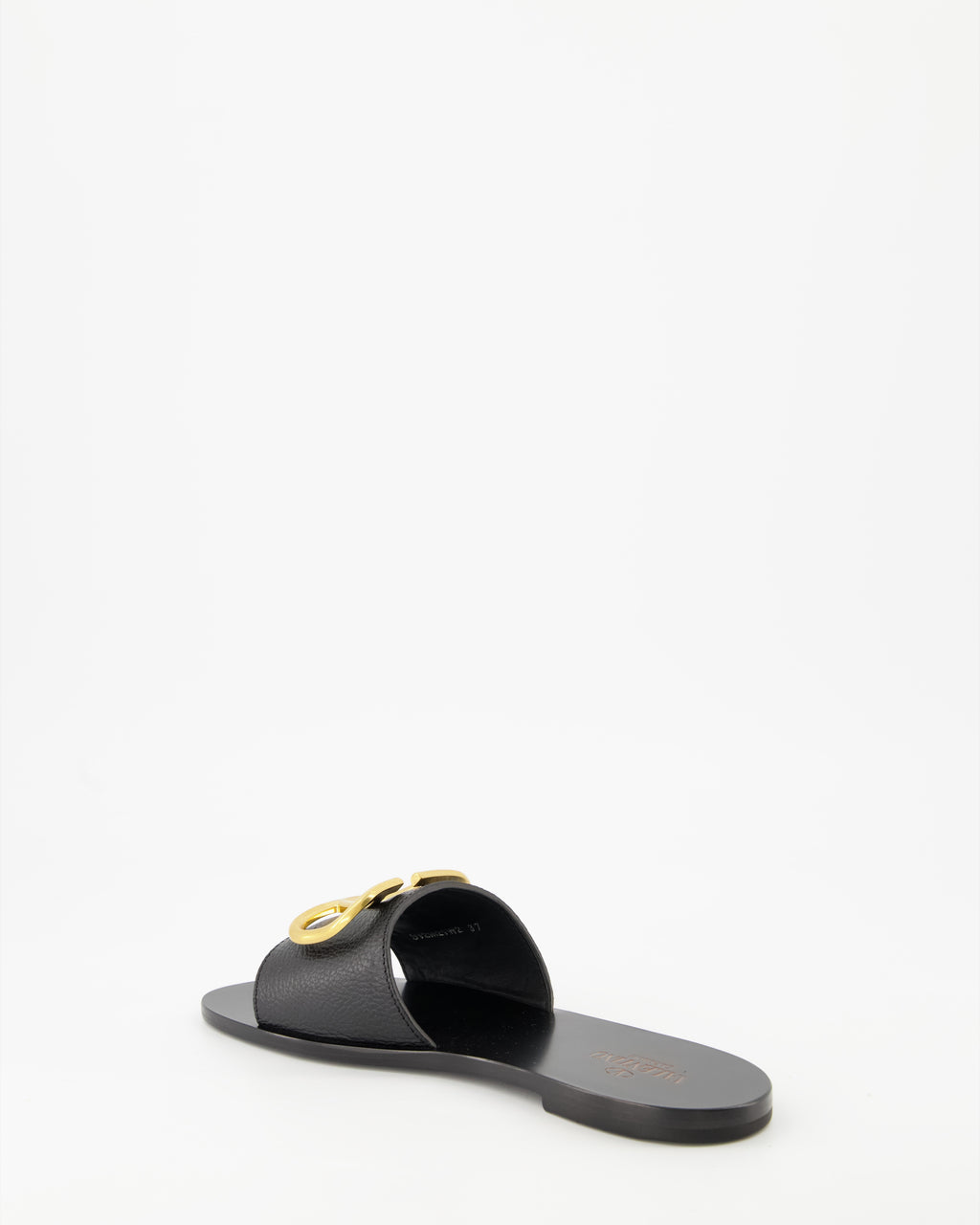 Zapatos abiertos Claquettes VLogo Valentino Garavani Negro Femme