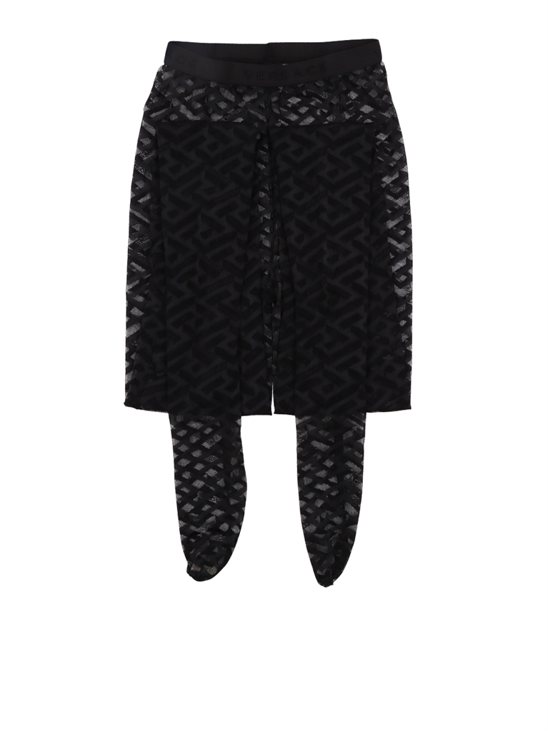 Ropa interior y homewear Collant Greca Signature Versace Negro Femme