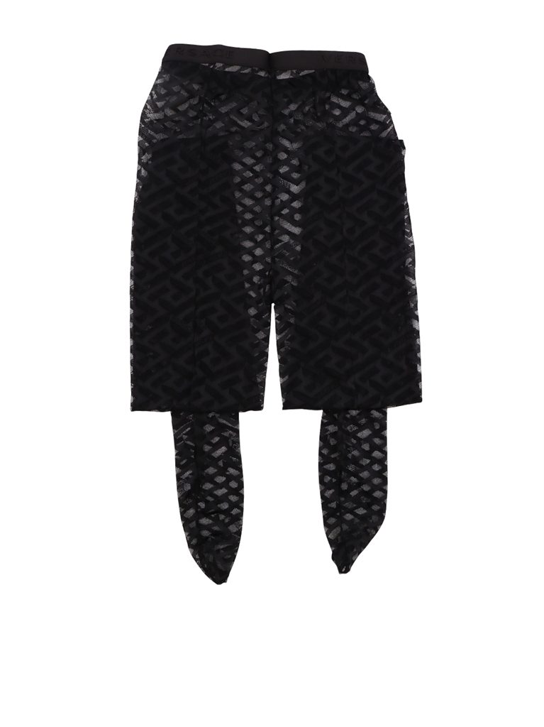 Roupa íntima e homewear Collant Greca Signature Versace Preto Femme
