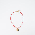 Joias Collier Medusa Versace Vermelho Unissex