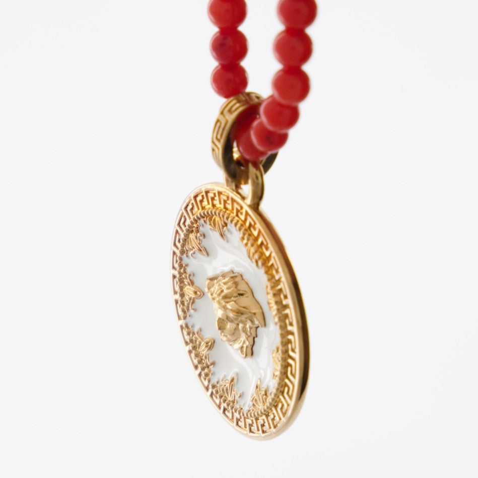 Joyería Collier Medusa Versace Rojo Unisexo