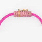 Joyería Collier tressé Medusa Versace Rosa Femme