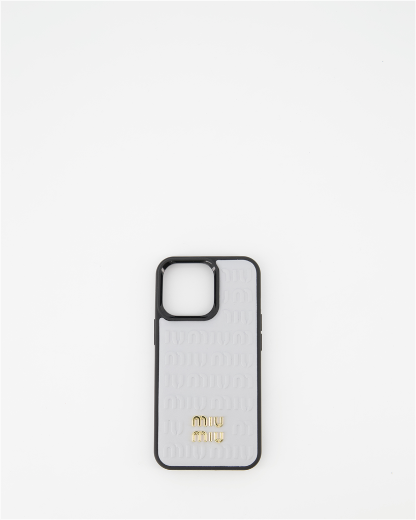 Lifestyle Coque à logo Miu Miu Cinza Femme