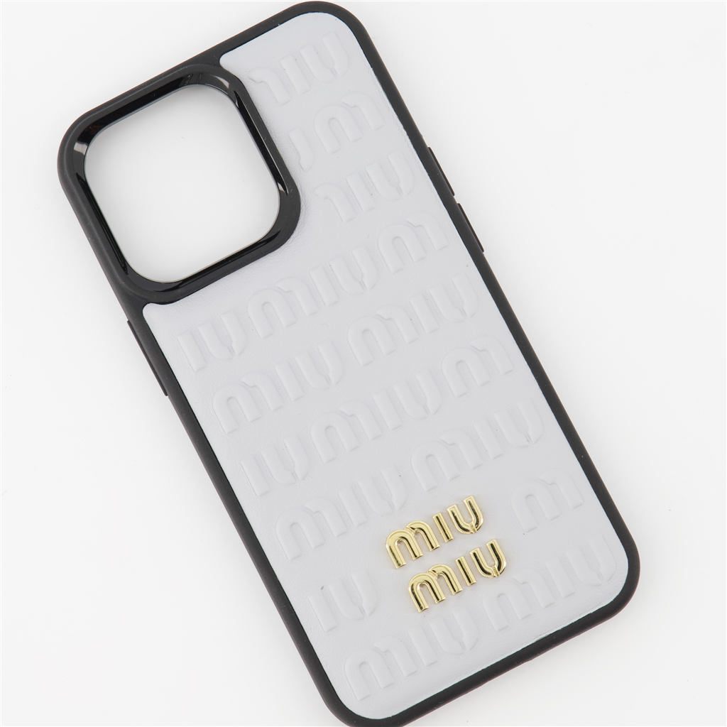 Lifestyle Coque à logo Miu Miu Cinza Femme