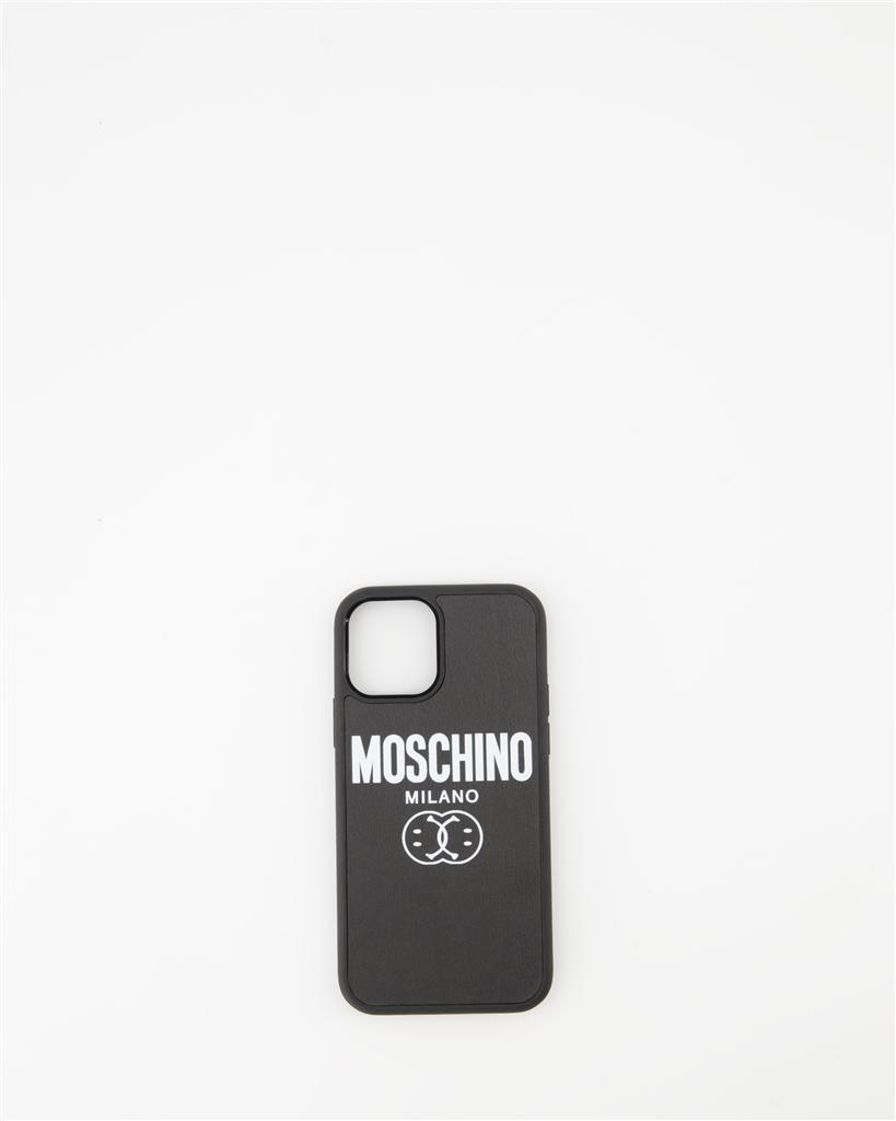 Lifestyle Coque IPhone à logo et Femme Noir Moschino Preto Unissex
