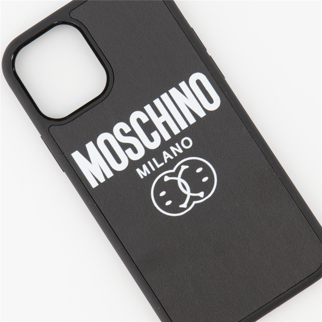 Lifestyle Coque IPhone à logo et Femme Noir Moschino Preto Unissex