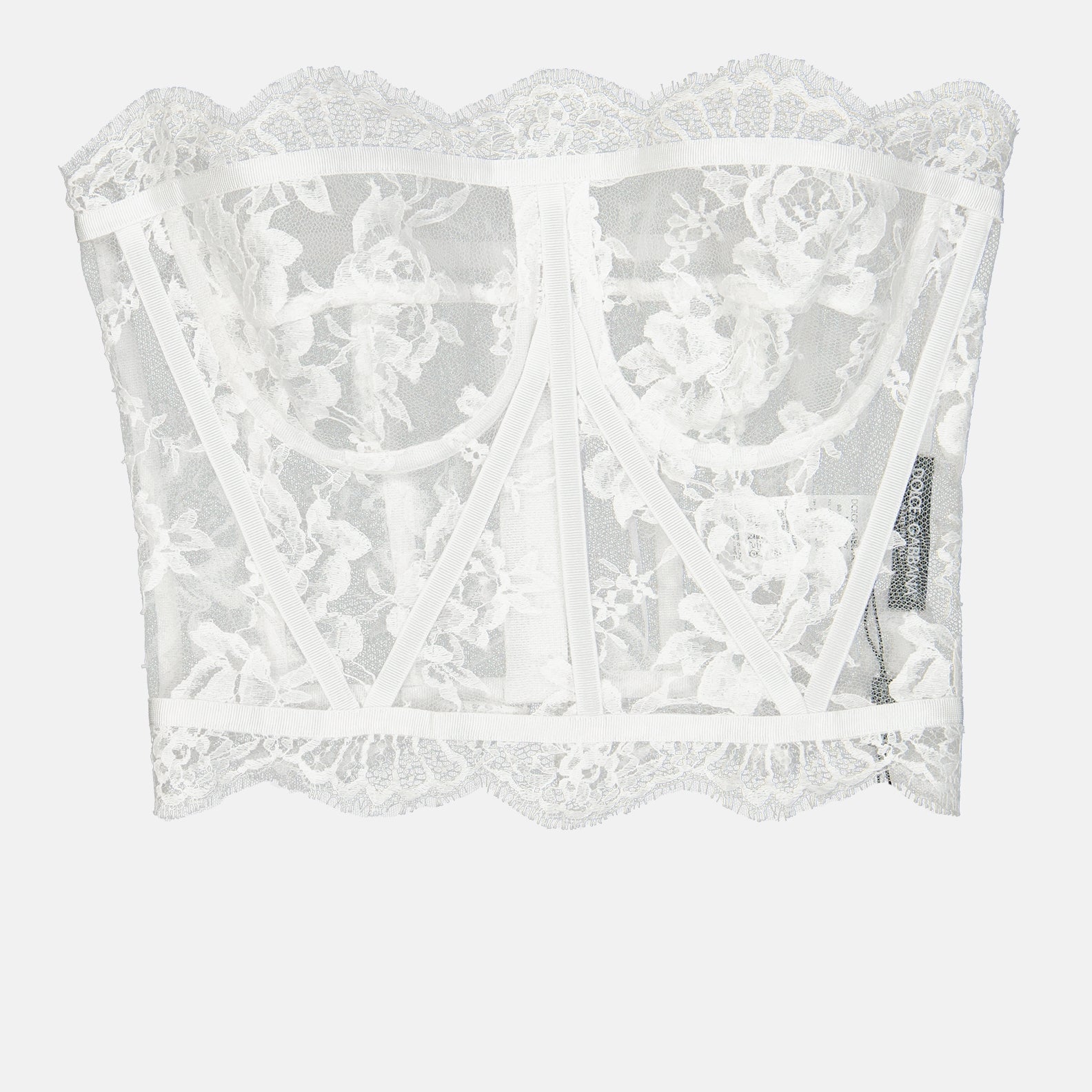 Corset en dentelle blanc