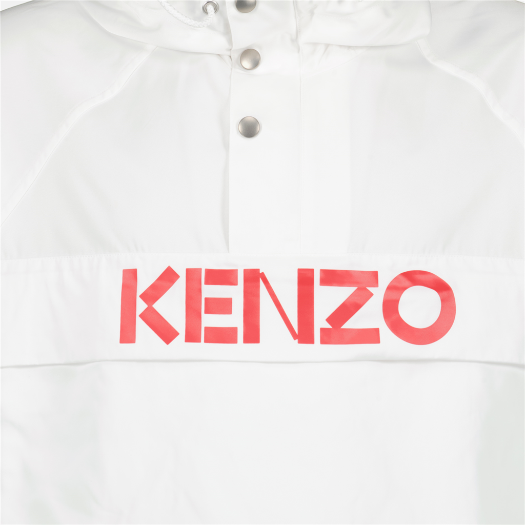 Chaquetas Coupe-vent à logo Kenzo Blanco Homme