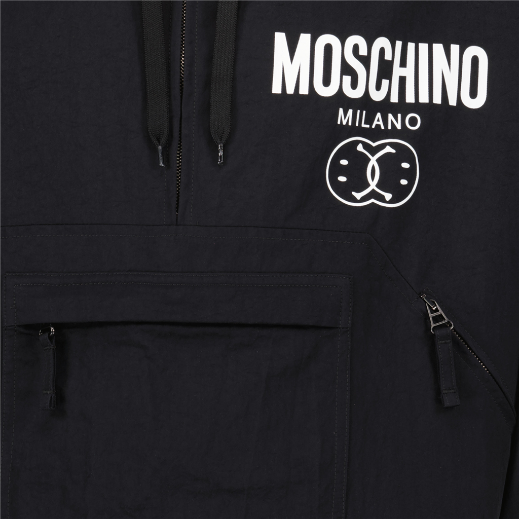 Jacken Coupe-vent imprimé Moschino Schwarz Homme