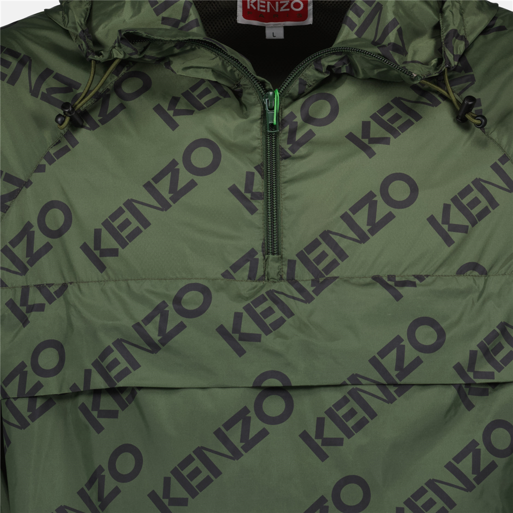 Jaquetas Corta-vento com Logótipo Monogram Kenzo Verde Homens