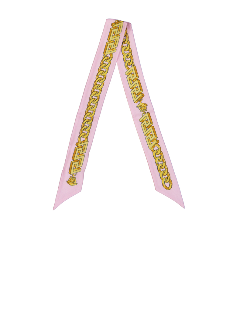 Bufandas y guantes Cravate foulard Chain Versace Rosa Femme