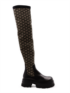 Botas Cuissardes Leonidas Versace Verde Femme