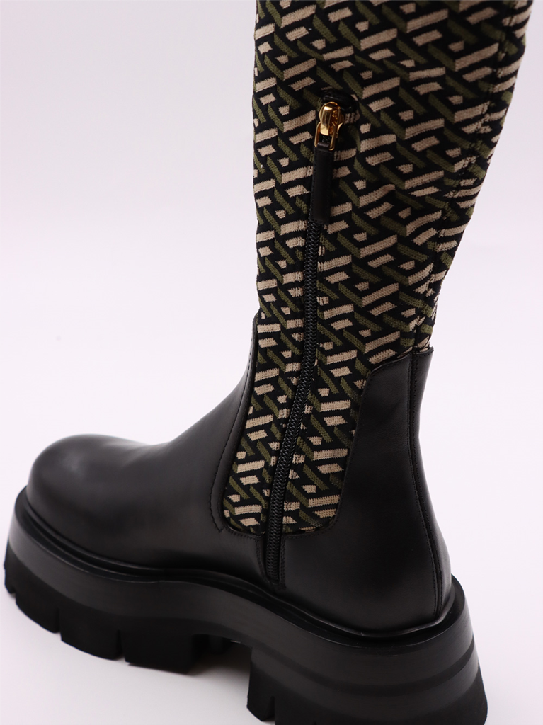 Botas Cuissardes Leonidas Versace Verde Femme