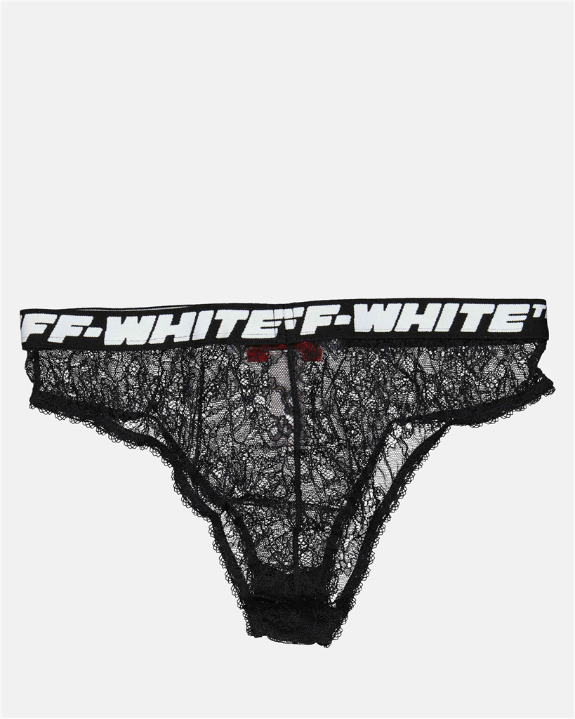 Ropa interior y homewear Culotte en dentelle Off-White Negro Femme