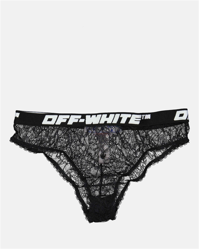 Ropa interior y homewear Culotte en dentelle Off-White Negro Femme