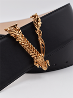 Cintos Ceinture Virtus Versace Preto Femme
