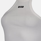 Tops Débardeur à logo MSGM Branco Femme