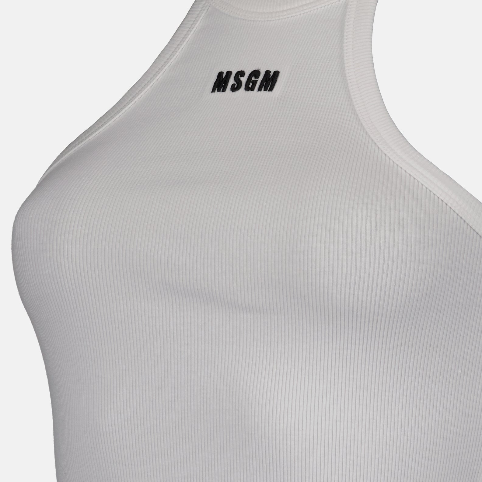 Tops Débardeur à logo MSGM Branco Femme