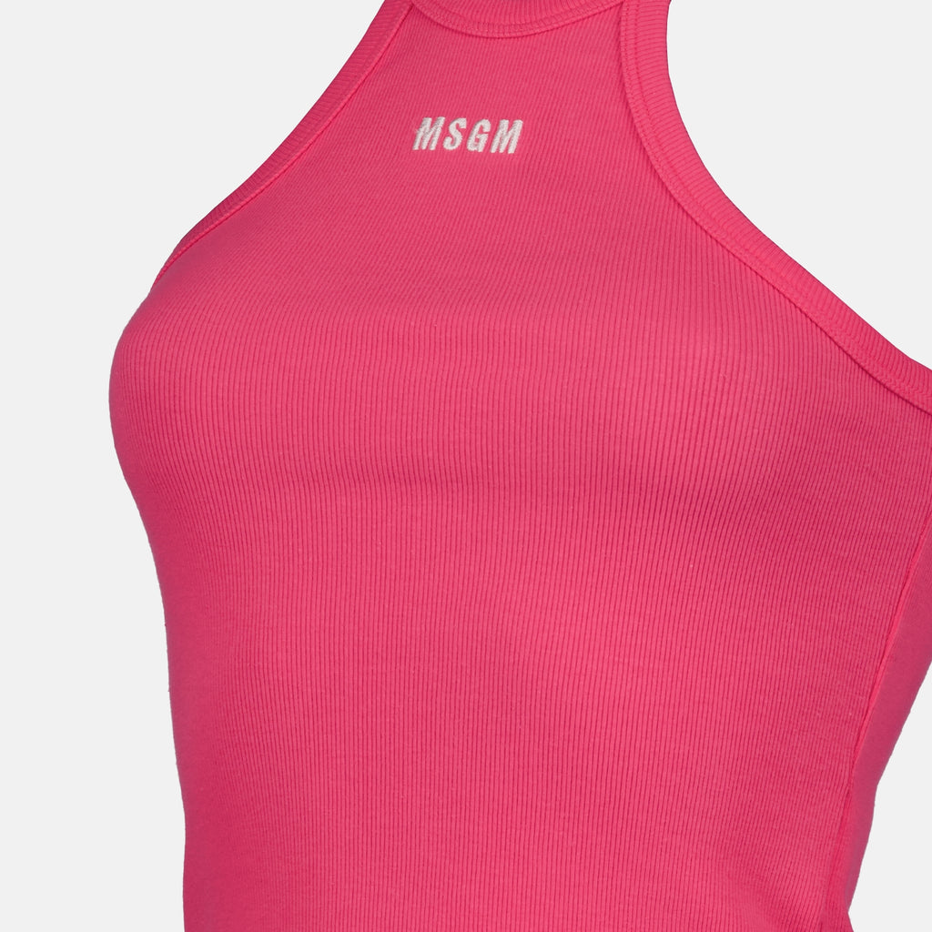 Tops Débardeur à logo MSGM Rosa Femme