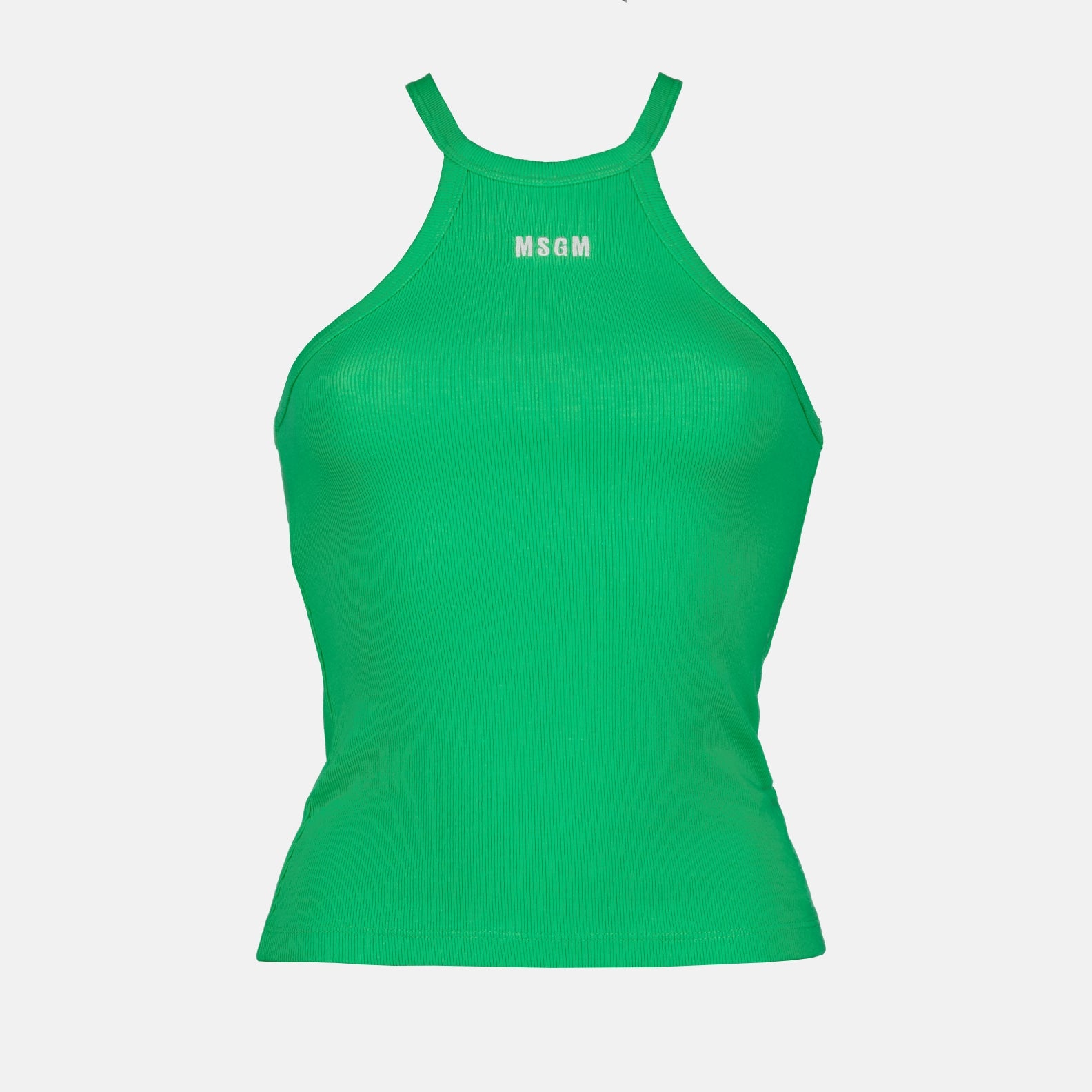 Tops Débardeur à logo MSGM Verde Femme