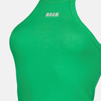 Tops Débardeur à logo MSGM Verde Femme