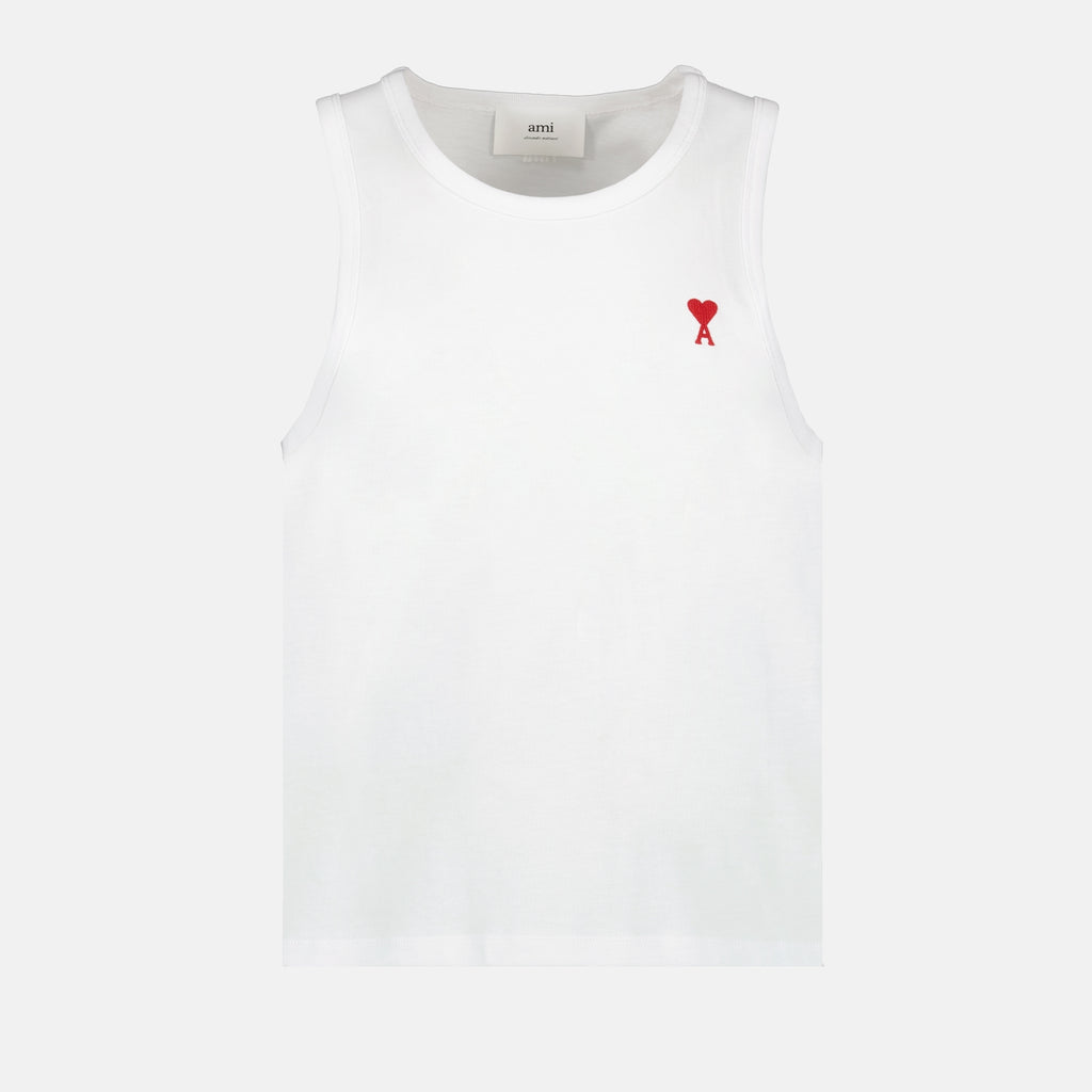 Camisetas Débardeur Ami de Coeur Ami PARIS Branco Unissex