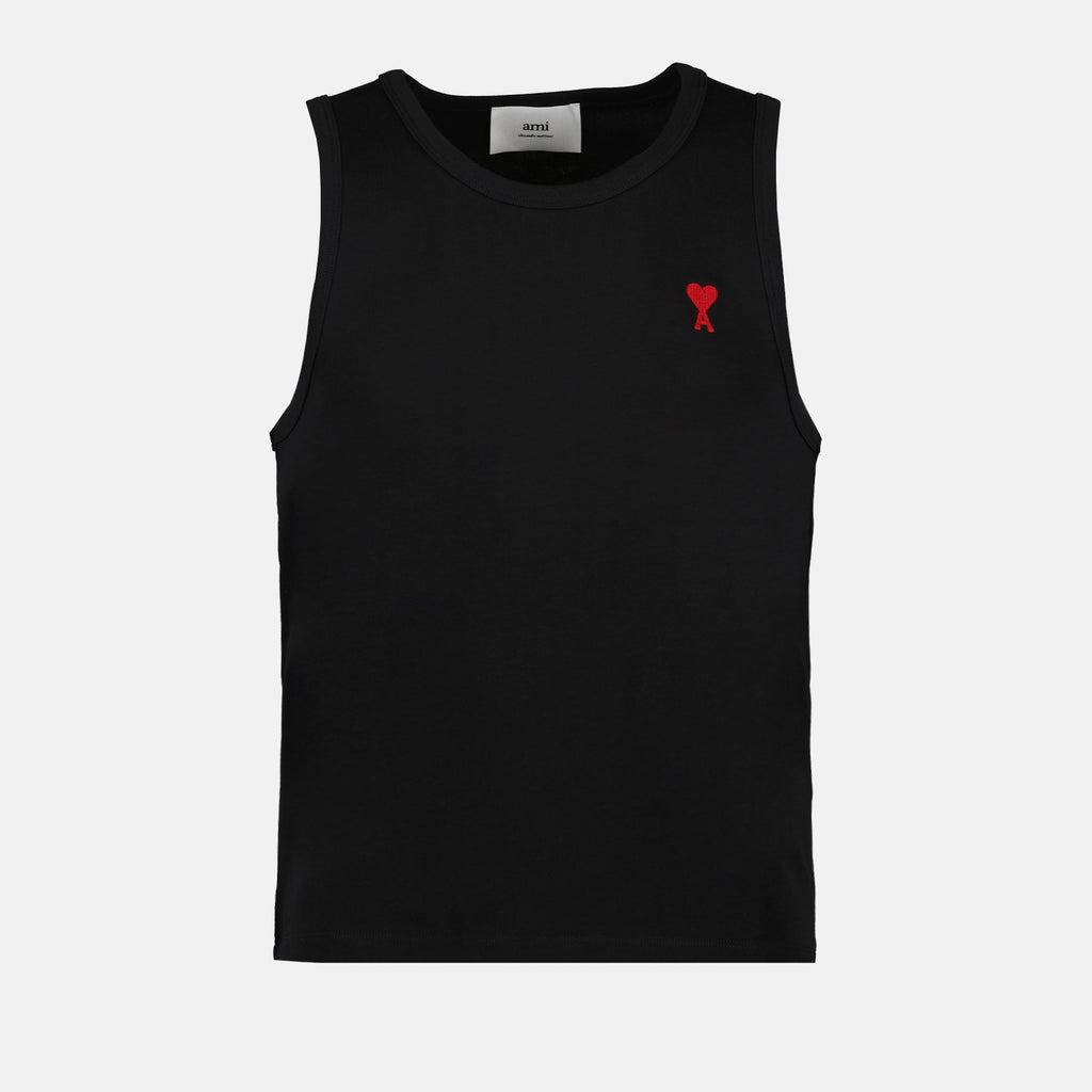 Camisetas Débardeur Ami de Coeur Ami PARIS Preto Unissex