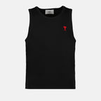 Camisetas Débardeur Ami de Coeur Ami PARIS Preto Unissex