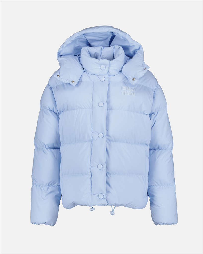 코트 Doudoune à capuche Miu Miu 파란색 Femme