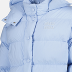 코트 Doudoune à capuche Miu Miu 파란색 Femme