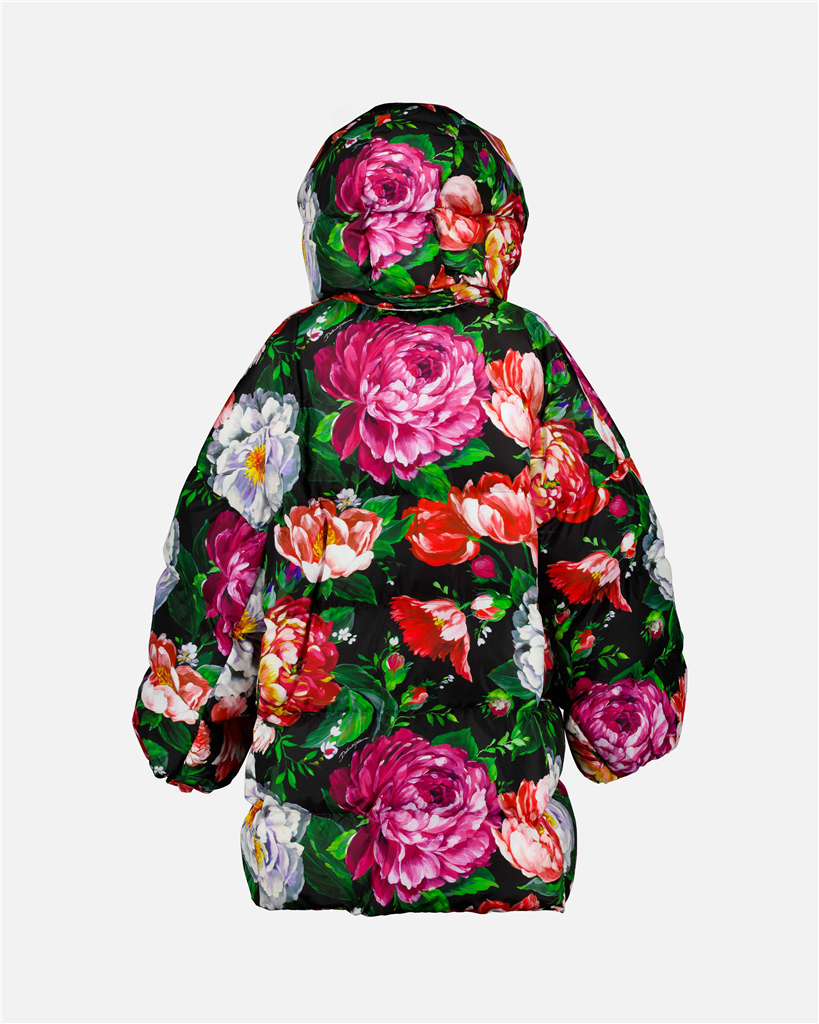 ジャケット フラワープリント ダウンジャケット Dolce & Gabbana マルチカラー Femme