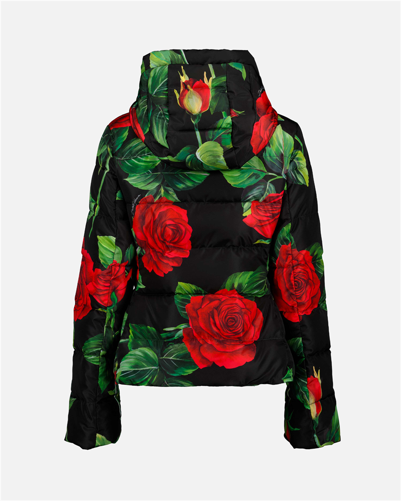 코트 Doudoune à imprimé roses Dolce & Gabbana 여러 가지 빛깔의 Femme