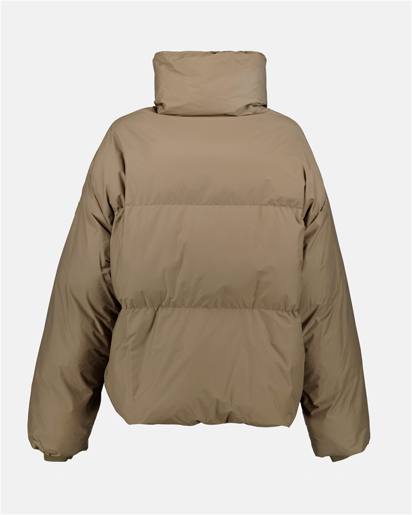 コート ロゴパッチダウンジャケット Stella McCartney ベージュ 女性