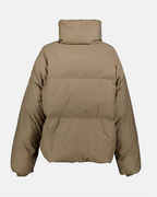 コート ロゴパッチダウンジャケット Stella McCartney ベージュ 女性