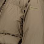 コート ロゴパッチダウンジャケット Stella McCartney ベージュ 女性