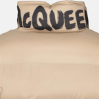 Manteaux Doudoune Graffiti Alexander McQueen Beige Homme