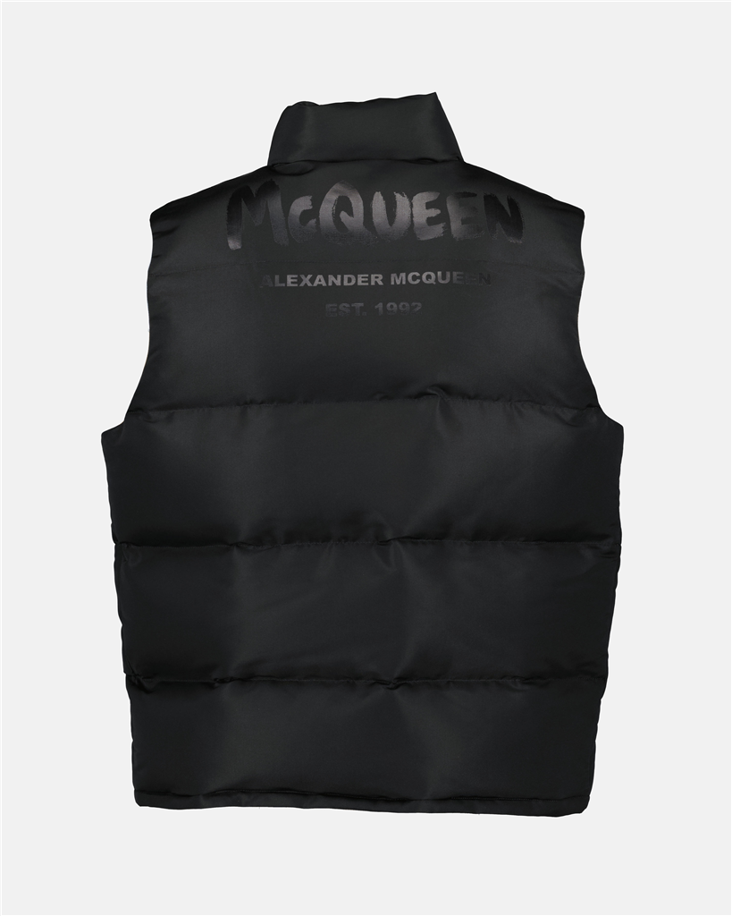 Vestes Doudoune Graffiti Alexander McQueen Noir Homme
