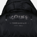 Manteaux Doudoune Graffiti Alexander McQueen Noir Homme