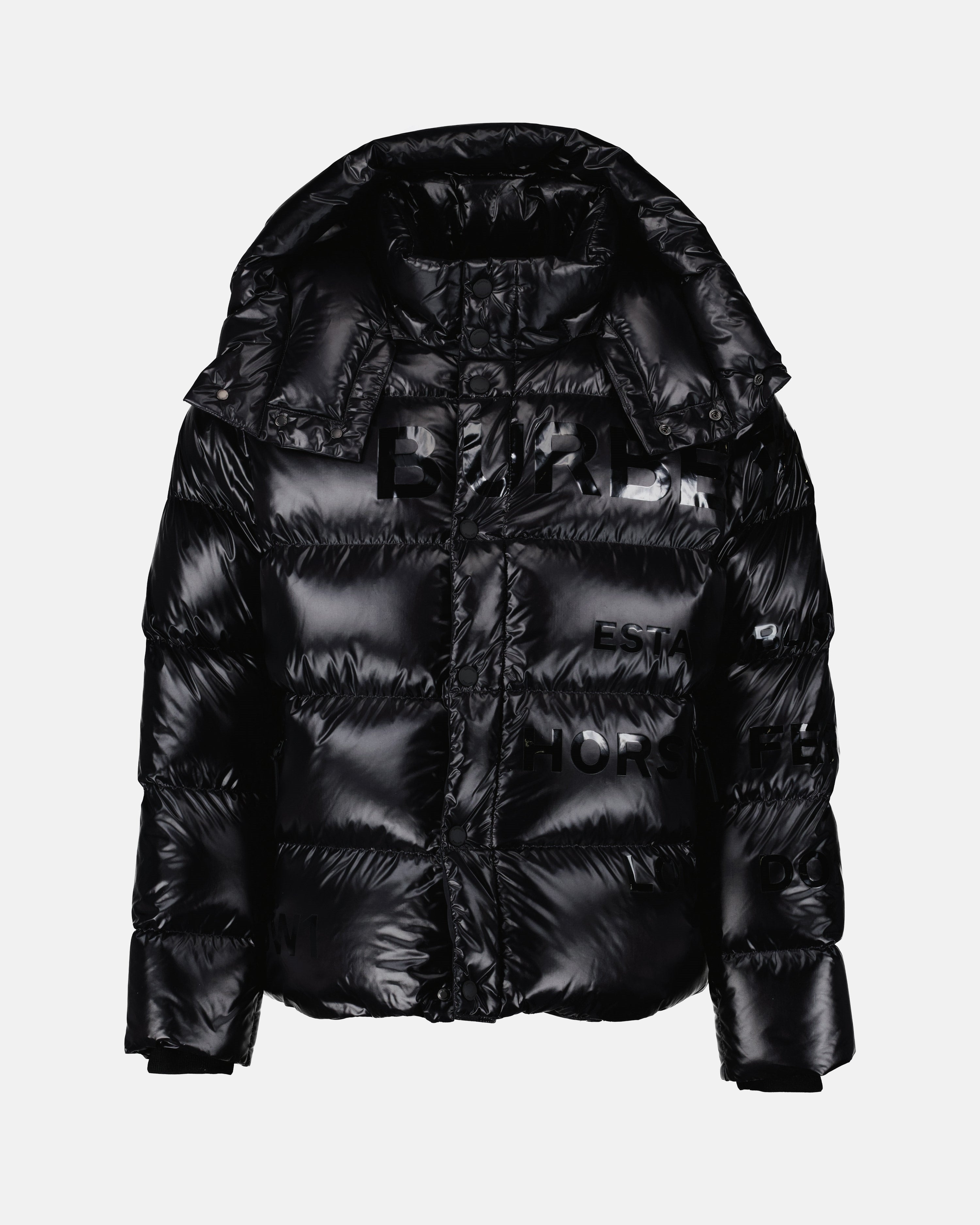 Manteaux Doudoune Huddersfield Burberry Noir Homme